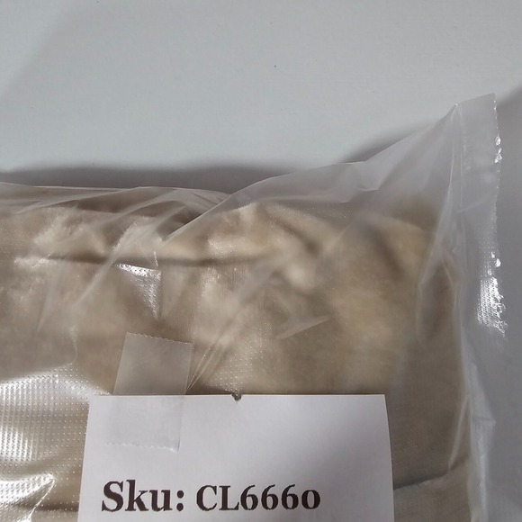 Maeve Womens Crushed Velvet Shirt Size 6 Beige Button Up Long Sleeve V Neck READ - Picture 14 of 14